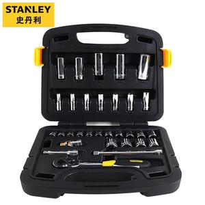 Stanley Набор быстроразъемных торцевых ключей с храповым механизмом среднего размера, метрический размер, 31 предмет 91-937-22