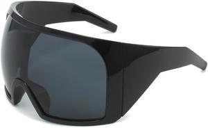 Большие солнцезащитные очки в стиле панк с маской, спортивные солнцезащитные очки для женщин и мужчин, ретро-очки-щитки, цельные солнцезащитные очки generic, C1 Black Gray