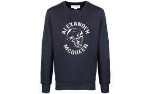 Футболка мужская синяя Alexander McQueen