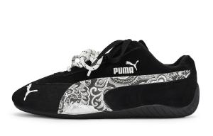 Speedcat Collection 811, Old Dream Silver Flower, устойчивые к истиранию низкие кеды Unisex PUMA, черный белый серебряный