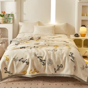 Disney Простыня из молочного вельвета 150x200 см, двойной слой, утолщенная, вес 2,5 кг