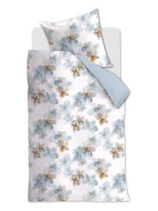 Beddinghouse Комплект постельного белья из атласа "Эстель" в бело-голубо-серой цветовой гамме