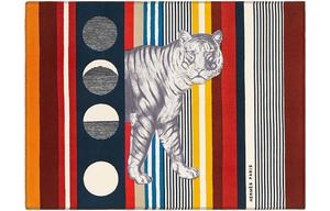 Тигр Баядер Практичный принт кашемировое одеяло для кондиционера, разноцветный HERMES, мультиколор