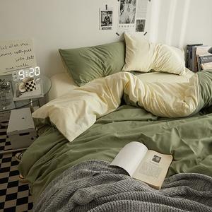 AVIVI Комплект постельного белья 1,5 спальный, 4 предмета, простыня 200x230 см