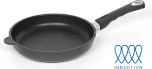 Чугунная сковорода LOTUS - Плоская сковорода Ø 28 см Индукционная Ширина 22 см Высота 5,1 см Съемная ручка Lotus