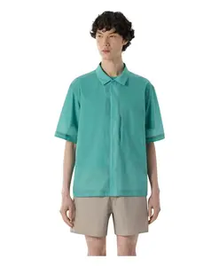 Рубашка с коротким рукавом цвета вердигрис Arc'Teryx, серый