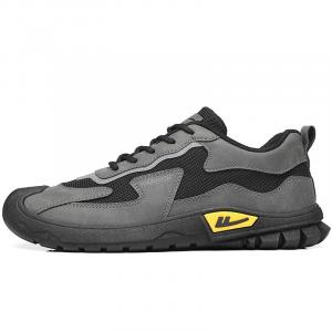 Кроссовки WARRIOR Lifestyle Shoes Men Low-top Black/yellow, серый/черный