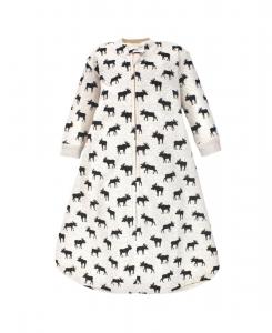 Высококачественная стеганая футболка с длинными рукавами для комфортного сна и ношения Hudson Baby, Moose