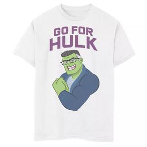 Футболка с мультяшным рисунком для мальчиков 8–20 лет «Marvel Avengers: Endgame The Hulk Go For Hulk» Marvel