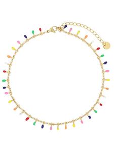 Adeliás Женский кулон из нержавеющей стали с золотой жемчужиной