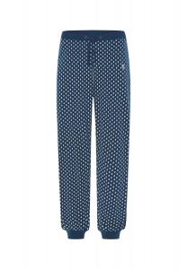 Мужские пижамные штаны длинные трикотажные в клетку синие El Búho NOCTURNO, синий