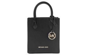 MICHAEL KORS Сумка через плечо из кожи коровы Мерсер для нот кросс-боди женская черная миниатюрная