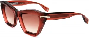 Женские солнцезащитные очки Marc Jacobs с коричневым градиентом и оправой «кошачий глаз» MJ 1001/S 009Q/HA 51, 09q Brown