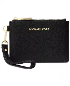 Кожаный кошелек Jet Set Small Coin Purse Michael Kors, черный
