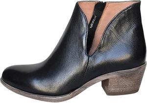 Женские ботильоны с квадратным каблуком, модные, однотонные, с заостренным носком, боковой молнией, вырезами, на массивном каблуке, ретро, удобные, на толстом каблуке, короткие ботинки Oiangi, Black