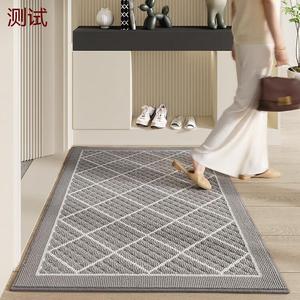 Dajiang Ковер 90х150 см из ПВХ, для прихожей, серый, устойчивый к износу, сбор песка и пыли