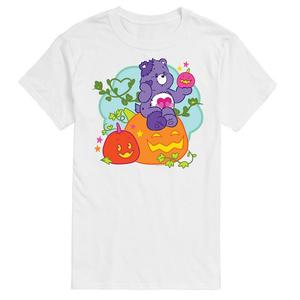 Мужская футболка с рисунком Care Bears Pumpkin Care Bear Licensed Character, белый
