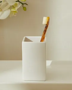 Подставка для зубных щеток из белой глины Zara Home, белый