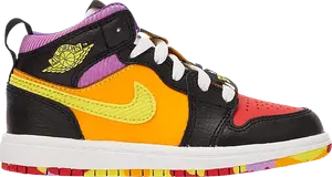 Кроссовки Air Jordan 1 Mid SS PS 'Championships', разноцветный