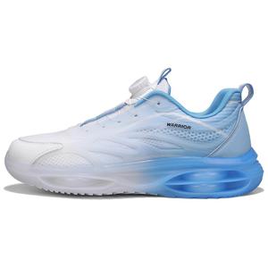 Скользоустойчивые, износостойкие, дышащие массивные кроссовки Warrior низкие мужские бело-голубые