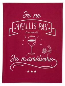 Кухонное полотенце Winkler Je m'améliore, красный - текстиль - 70 x 1 x 50 см