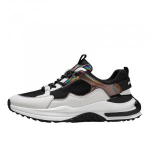 KOLUMB Нескользящие и дышащие низкие уличные туфли мужские - черно-белые, цвет Black White