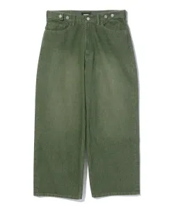 Выстиранные свободные джинсы Xlarge, цвет Olive