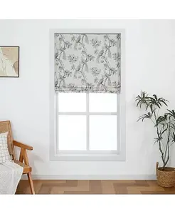 Плотная двухслойная римская штора Peacock для окон, полностью затемняющая Shadisfy, black