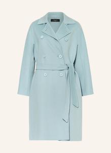 Шерстяное пальто авеню Weekend Max Mara, зеленый