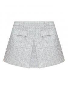 Мини-юбка из твида Self-Portrait, синий