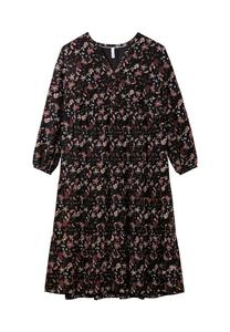 Платье макси с принтом по всей поверхности полностью на подкладке Sheego, черный