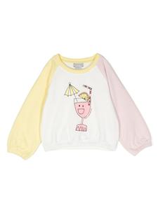 Stella McCartney Kids толстовка с принтом Lemonade, белый