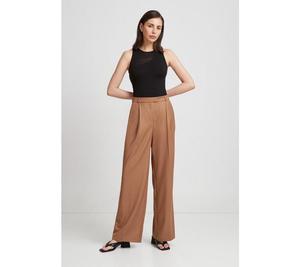 Женские плиссированные брюки Warren Marcella, Camel