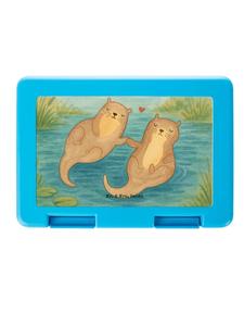 Mr. & Mrs. Panda Ланчбокс с изображением лап выдры, держащих что-то в руках, без слогана, белого цвета