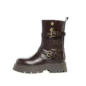 Help Женские замшевые ботинки на шнуровке коричневые с меховой подкладкой, цвет Brown Fleece-Lined