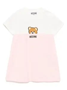 Платье с логотипом Moschino Kids, розовый