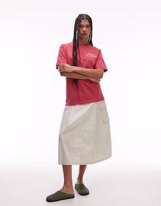 Футболка с графическим логотипом Obey Studios и принтом на спине черного цвета