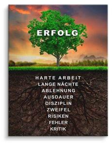 Картина на холсте ArtMind Erfolgsbaum - Deutsch, многоцветный