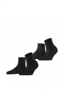 Набор из 2 коротких носков с цветами Esprit, Black