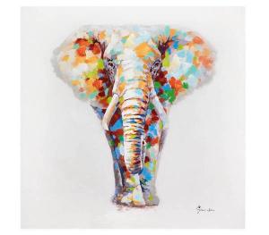 Картина KUNSTLOFT handgemalt Sanftmütiger Elefant, многоцветный