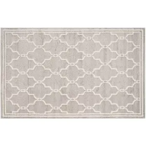 Коврик Amherst Matrix Geo для дома и улицы Safavieh, серый, 183x275 см