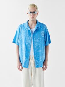 Удобная рубашка на пуговицах VAMOS CLO Hyacinth, синий