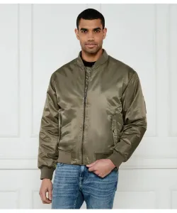 Атласная куртка-бомбер Hero Regular fit Calvin Klein Jeans, зеленый