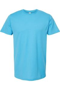 Футболка унисекс из тонкого джерси Tultex, цвет aqua