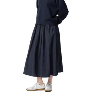 UNIQLO Повседневная длинная юбка женская темно-синяя