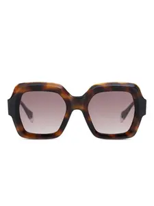 Солнцезащитные очки в геометричной оправе GIGI STUDIOS, коричневый