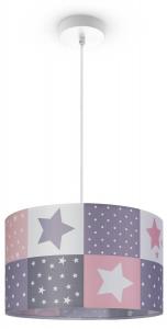 Подвесной светильник Paco Home Hugo Pd1 Cos 345, алюминий - розовый - белый