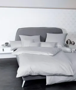 Постельное белье Janine Mako-Satin Colors 155x200 платиновое Original Janine