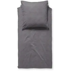 Постельное белье Damai «Мик», имитация льна, антрацит