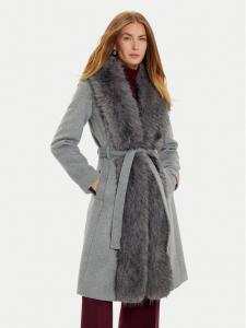 Шерстяное пальто стандартного кроя 4BGL09 9957Z Marciano Guess, серый